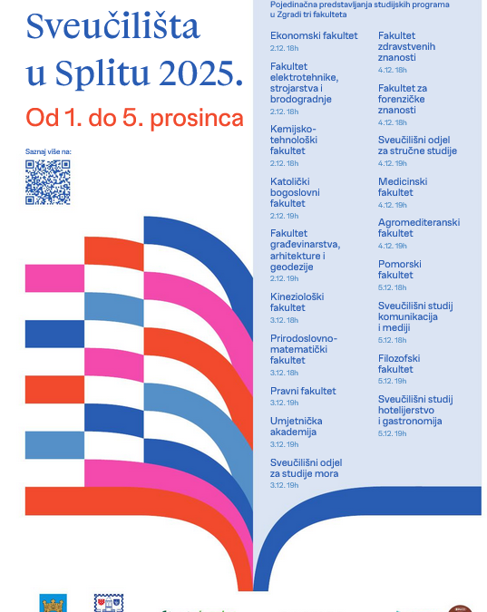 Smotra Sveučilišta u Splitu (1. – 5. 12.)