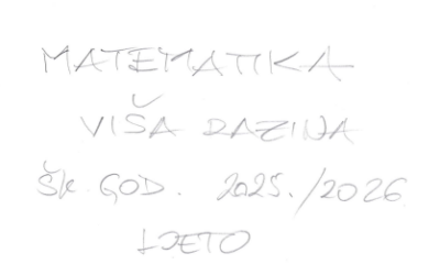 DRŽAVNA MATURA IZ MATEMATIKE (ljeto 2026.) – riješeni zadaci