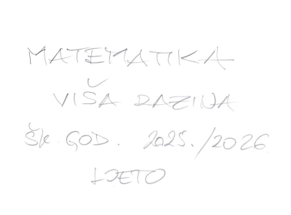 DRŽAVNA MATURA IZ MATEMATIKE (ljeto 2026.) – riješeni zadaci