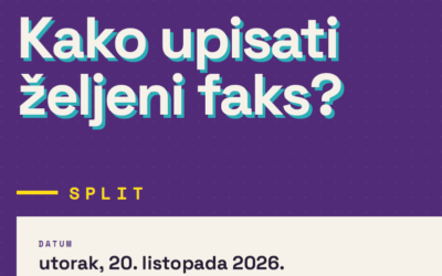 Stručno predavanje za maturante: Kako upisati željeni faks?
